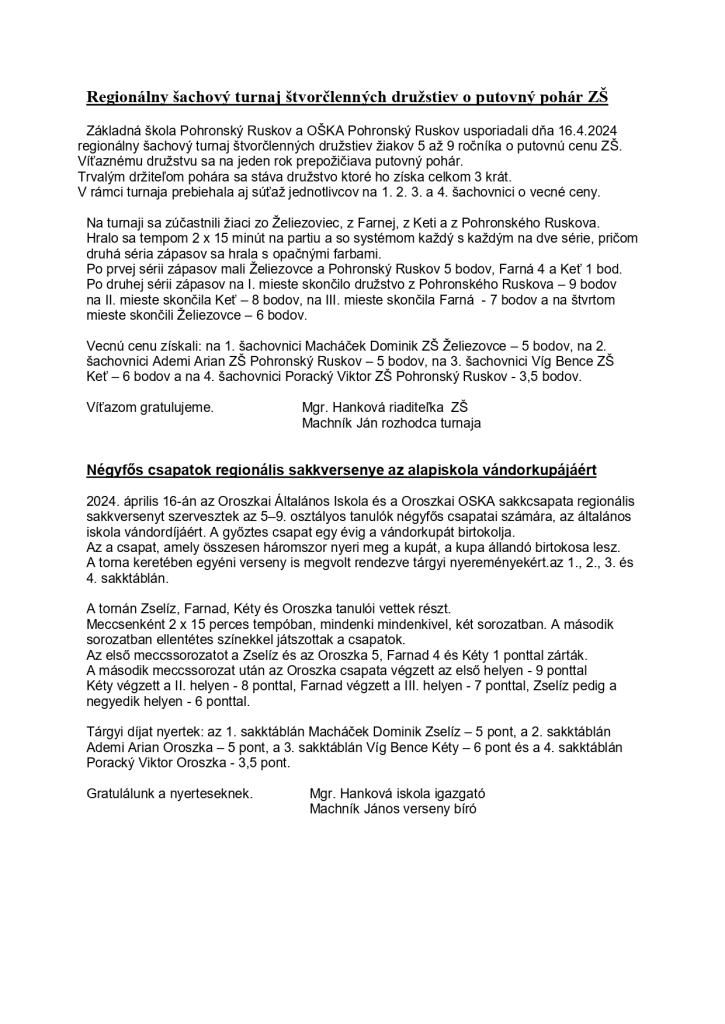 Vyhodnotenie